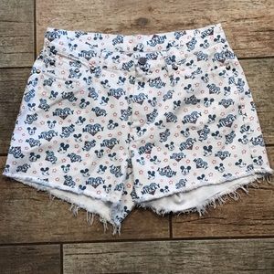 Denim Mickey Mouse Disney shorts small 4